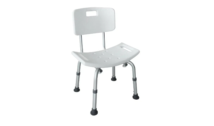 高度可调，带靠背设计，提供舒适支撑。